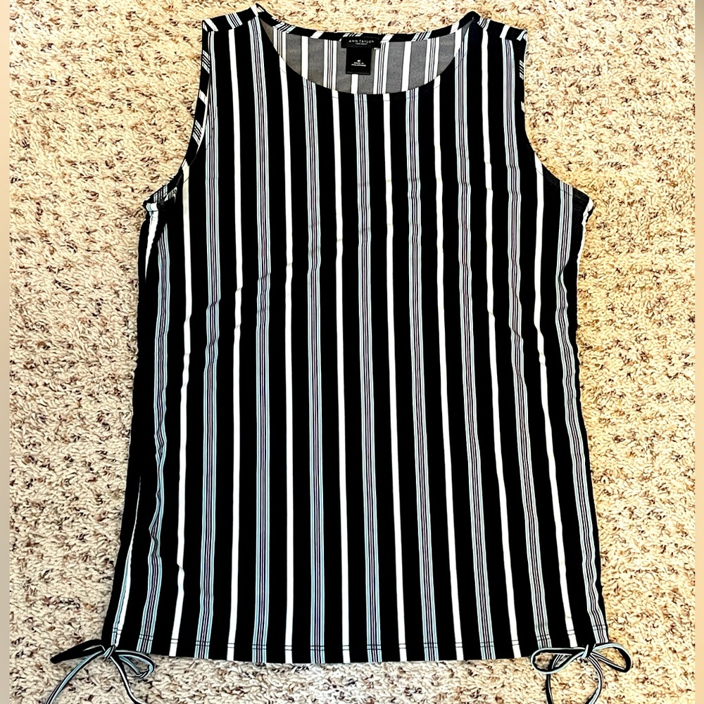Ann Taylor Factory - sleeveless stripes with side ties